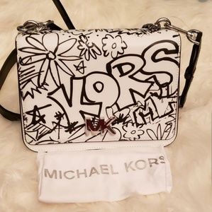 NWT Michael Kors Mott Graffiti Shoulder Bag